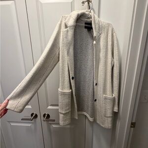 Rachel Zoe Cream Blazer Coat with Pockets